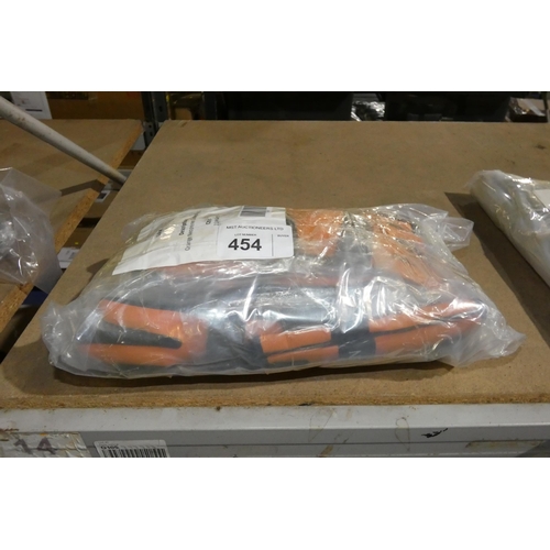 454 - Ten pairs of Fladen Orange Neoprene Gloves - Large (22-1816L)