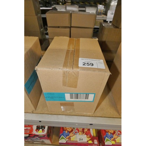 259 - 1 box containing 2 x 4 packs of LED GU10 tilt downlights (8 downlights in total)