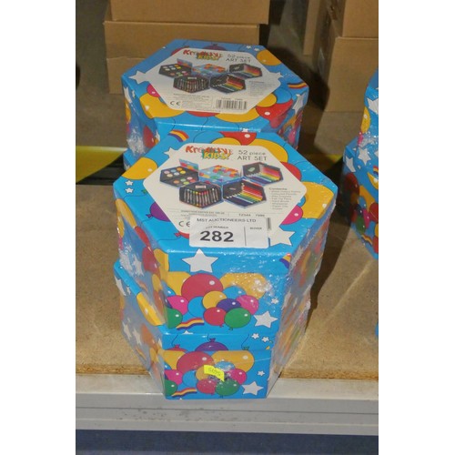 282 - 4 x Kreative Kids 52 piece art sets