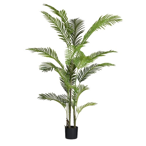 198 - 1 x faux palm tree in pot RRP £119