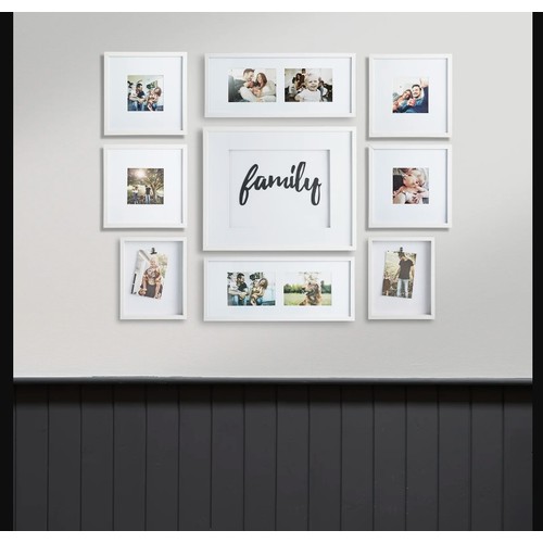 208 - A Gustel 9 piece picture frame RRP £49