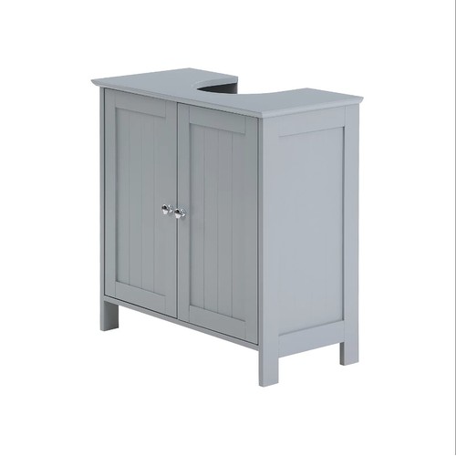 214 - 1 x Jaffet 60.5cm free standing single vanity unit (base only in grey) and RRP £25