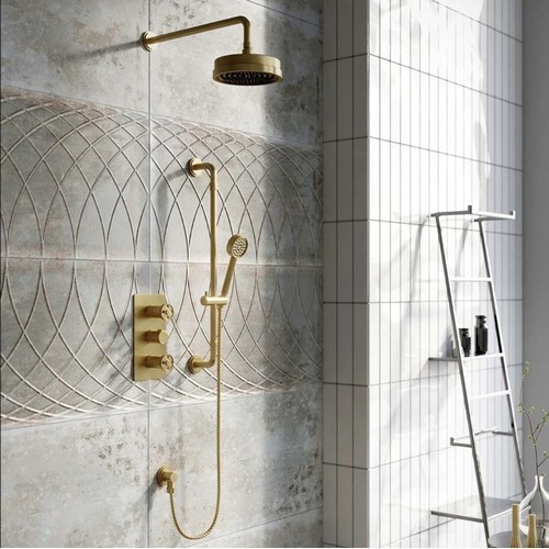 216 - 1 x Sacco thermostatic shower with fixed shower head RRP £491