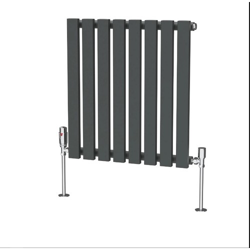 222 - 1 x Ipolito horizontal designer radiator approx 75 x 60cm RRP £105