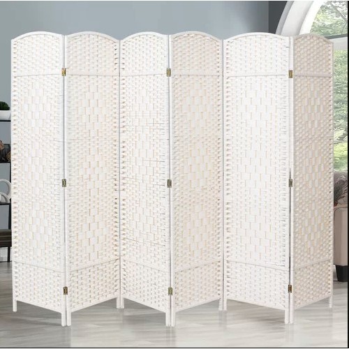 226 - A Preston 170cm h bamboo / rattan folding room divider RRP £71