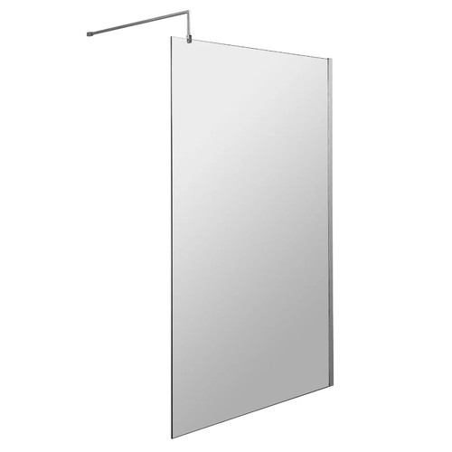 305 - 1 x Nuie semi frameless glass wet room screen approx 1100 x 1850mm RRP £149