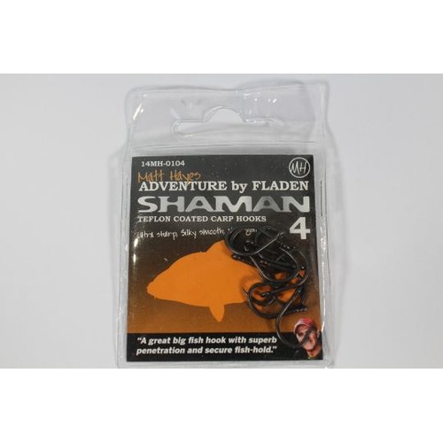 450 - Forty Matt Hayes Shaman Teflon Coated Carp Hooks - Size 4. As New.