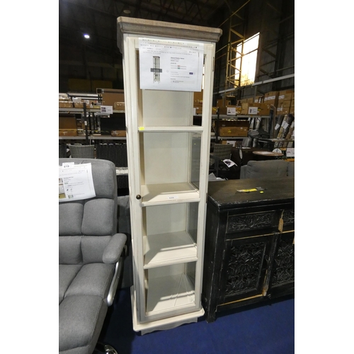 620 - 1 x Allevard display cabinet RRP £549. Please note that this display cabinet is missing 5 panes of g... 