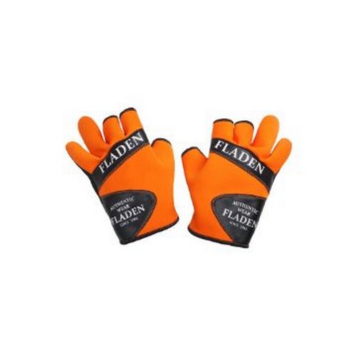 454 - Ten pairs of Fladen Orange Neoprene Gloves - Large (22-1816L)