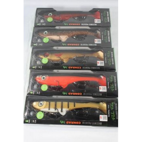 467 - Five of each Fladen Conrad Lures 'Ready To Fish Sets' - 20-01240-11/12/13/14/15 (25 sets) - As New.