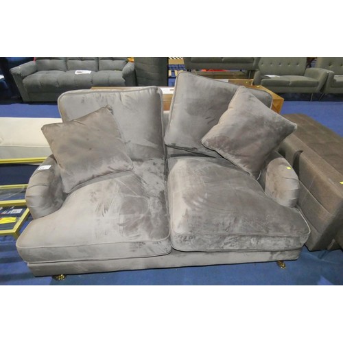 611 - 1 x upholstered two seat sofa approx 150cm wide