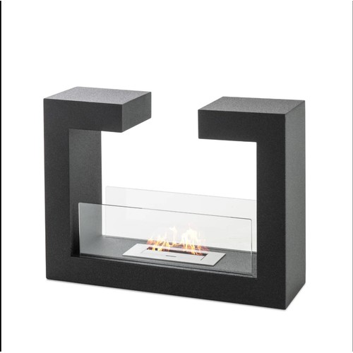 516 - 1 x Palmieri Metro Lane bio ethanol fire approx 78cm wide RRP £184