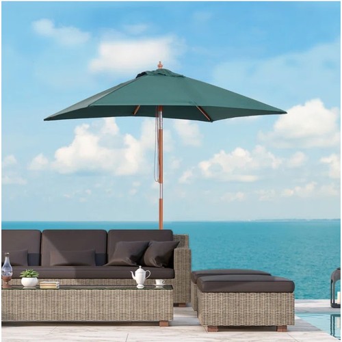 559 - 1 x Cyr 2m rectangular traditional parasol RRP £45 - Please note that no base is included