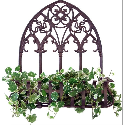 574 - 1 x metal outdoor wall planter RRP £75