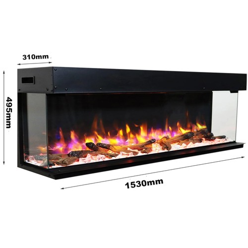 503 - 1 x Castleton electric fire approx 1530mm wide RRP £939