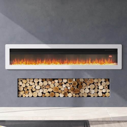 506 - 1 x Wyndham Wade Logan electric fire approx 153cm wide RRP £235