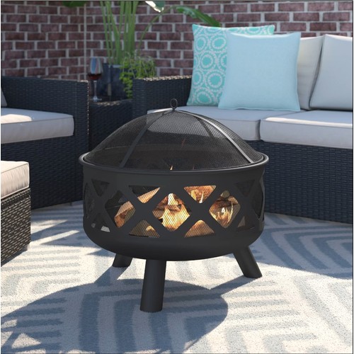 604 - 1 x Tara steel outdoor fire pit RRP £80