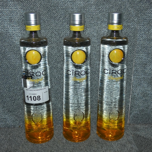 1108 - 3 x 70cl Ciroc Pineapple Vodka