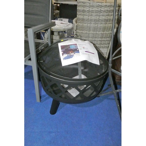 604 - 1 x Tara steel outdoor fire pit RRP £80