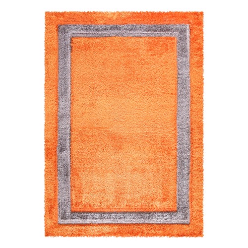 549 - 1 x Balthrop machine woven orange / grey area rug approx 160 x 230cm RRP £146