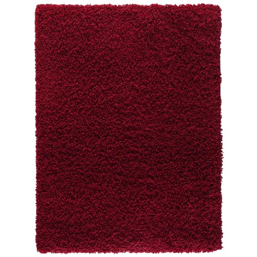 554 - 1 x Verona solid colour machine woven red area rug approx at 160 x 230cm