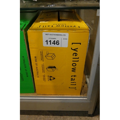 1146 - A box of 6 bottles of Yellow Tail Shiraz