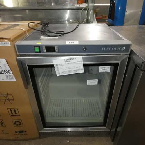 1149 - An unused under counter freezer by Tefcold type UF200VGS-P