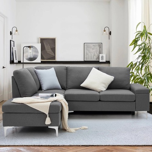 639 - An Alteus two section upholstered corner sofa chaise RRP £669. Supplied in four boxes and requires a... 