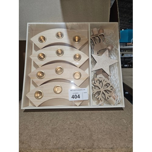 404 - 4 boxes each containing 2 x Shoeless Joe table advent candle holders