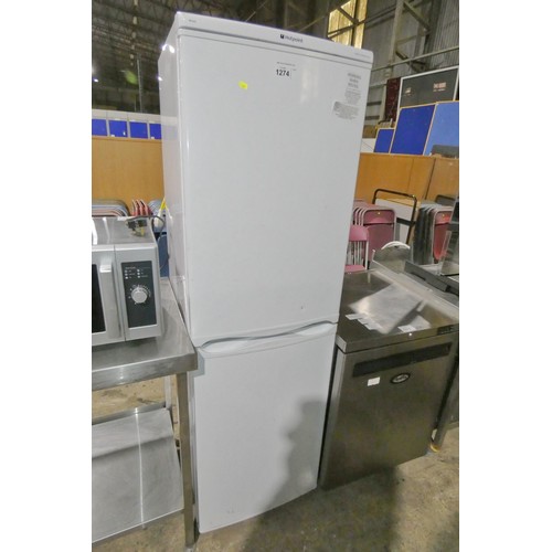 A tall fridge freezer by Hotpoint type RFA52P - trade. Tested Working