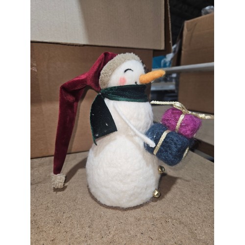 405 - 2 boxes each containing 4 x Shoeless Joe snowman figures