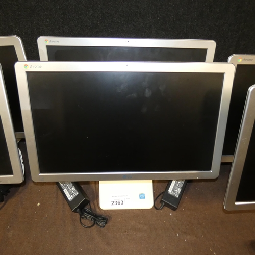 2363 - 2 x Lg 22 inch chrome monitors, the chrome system has been powerwashed and will not connect to the i... 