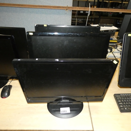 2393 - 3 x various monitors by Edge 10 & AOC - trade