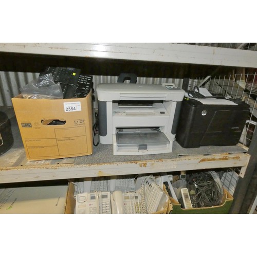 2354 - 3 x printers and a quantity of keyboards and mice - trade