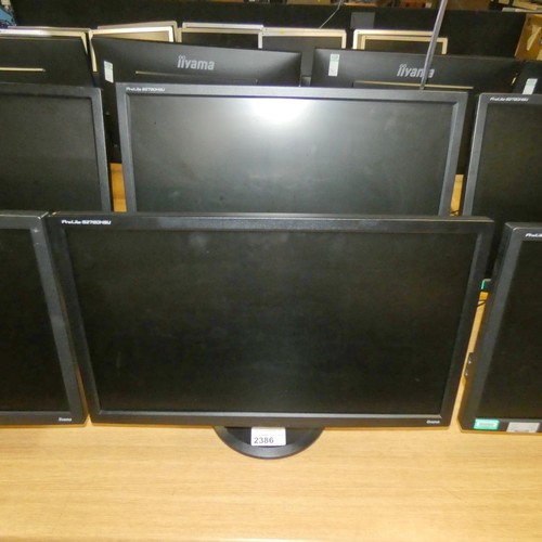 2386 - 2 x 27 inch computer monitors by iiYama type Prolite B2780HSU - trade. Tested Working