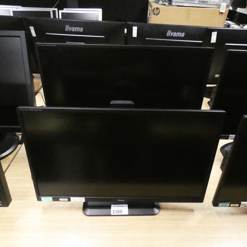 2388 - 2 x 27 inch computer monitors by iiYama type Prolite XB2783HSU - trade. Tested Working