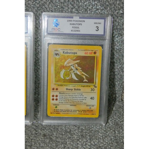 5 x graded jungle Pokémon trading cards: 8. 1st Edition Hypno