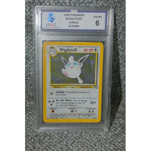 5 x graded jungle Pokémon trading cards: 8. 1st Edition Hypno