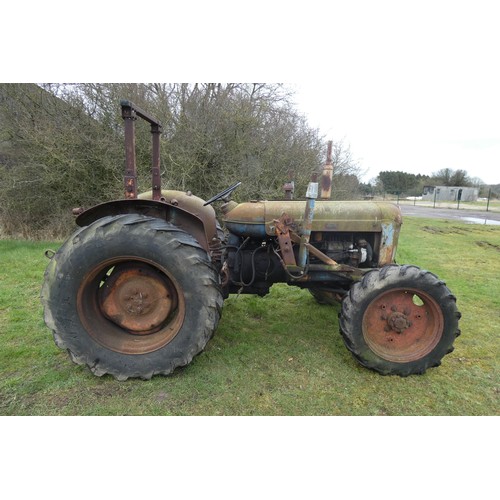 143 - Fordson Super Major Roadless, starts, runs and drives, please note it requires a bump starting,  Reg... 