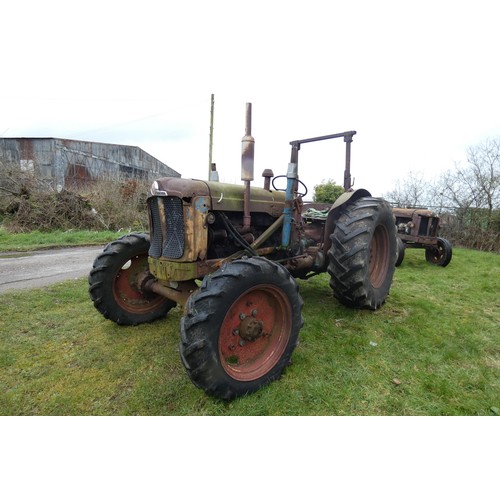 143 - Fordson Super Major Roadless, starts, runs and drives, please note it requires a bump starting,  Reg... 