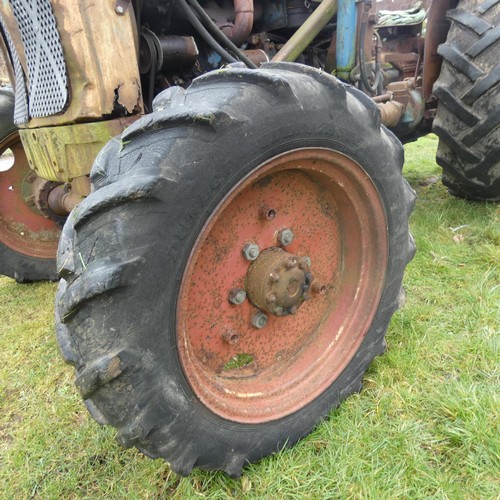 143 - Fordson Super Major Roadless, starts, runs and drives, please note it requires a bump starting,  Reg... 