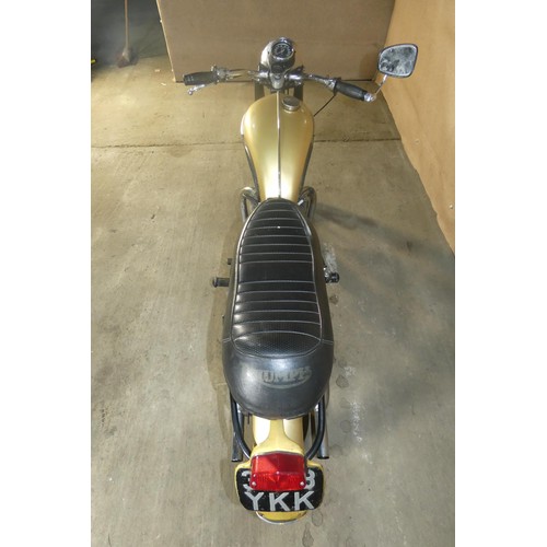 202 - Triumph Tiger 100  Motorcycle, 500cc twin, Gold & Black, Reg 343 YKK , 1st registered 26/07/1963, bu... 