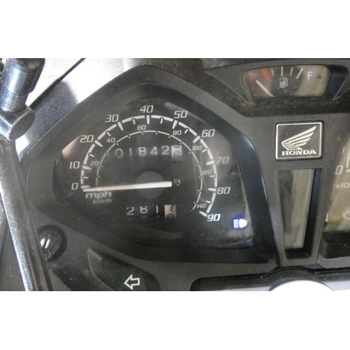 214 - Honda CBR 125 F motorcycle, Blue, Reg: WO65 RWL, 10/02/2016, MoT Expired 7/04/2023,  125cc , Mileage... 