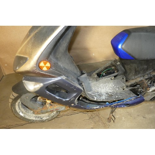 218 - Peugeot Moped, 16,246 miles, no other details visible, spares or repair