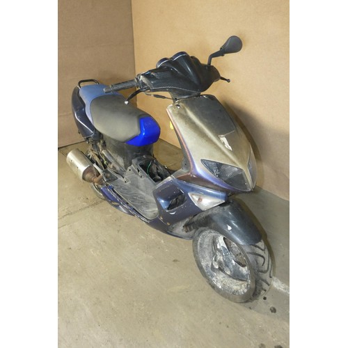 218 - Peugeot Moped, 16,246 miles, no other details visible, spares or repair