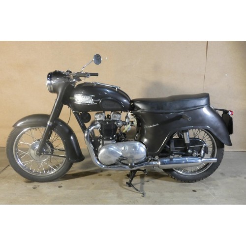 201 - Triumph Thunderbird 650 twin Motorcycle, Black, Reg : 2803 MK, Decl. Manufactured in 1960, but 1st R... 
