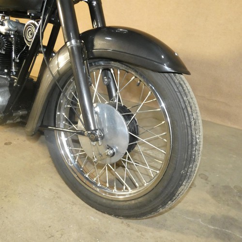201 - Triumph Thunderbird 650 twin Motorcycle, Black, Reg : 2803 MK, Decl. Manufactured in 1960, but 1st R... 