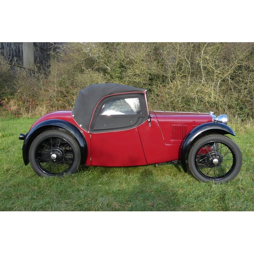 152 - Austin 7 Type 65 Sports 1934, reg WP 6465, originally registered 18/06/1934, Re-registered 22/05/197... 