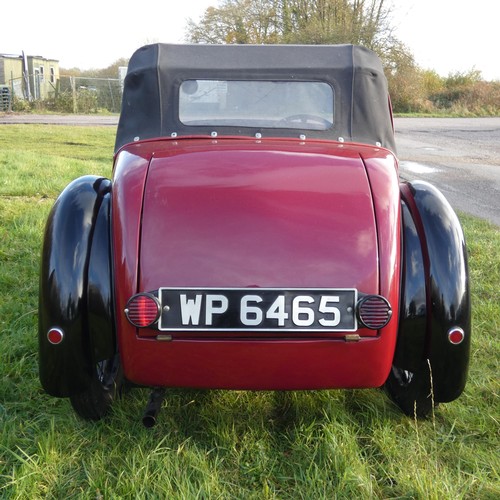 152 - Austin 7 Type 65 Sports 1934, reg WP 6465, originally registered 18/06/1934, Re-registered 22/05/197... 