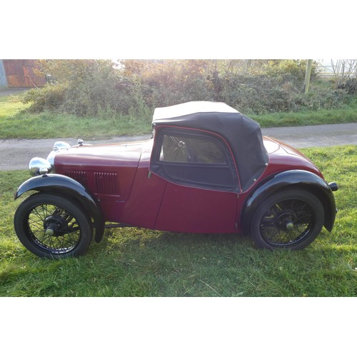 152 - Austin 7 Type 65 Sports 1934, reg WP 6465, originally registered 18/06/1934, Re-registered 22/05/197... 